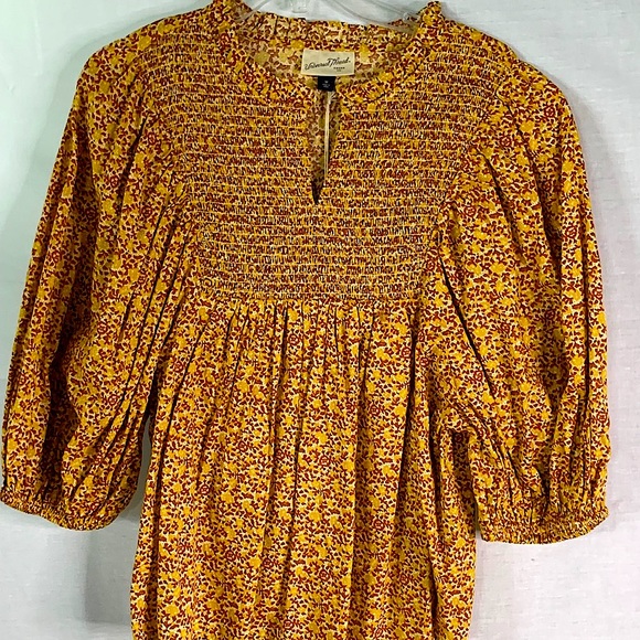 Universal Thread Top Puff Sleeve Prairie Shirt New with Tags Size XS - Picture 3 of 15